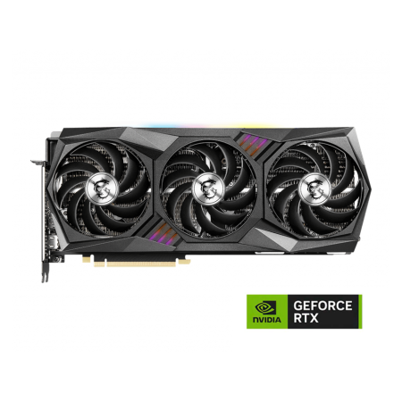 MSI NVIDIA GEFORCE RTX 3080 GAMING Z TRIO 12GB LHR GDDR6X Graphics Card - Black