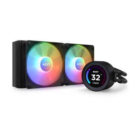 NZXT Kraken Elite 240 RGB 240mm AIO CPU Liquid Cooler With LCD Display - Black