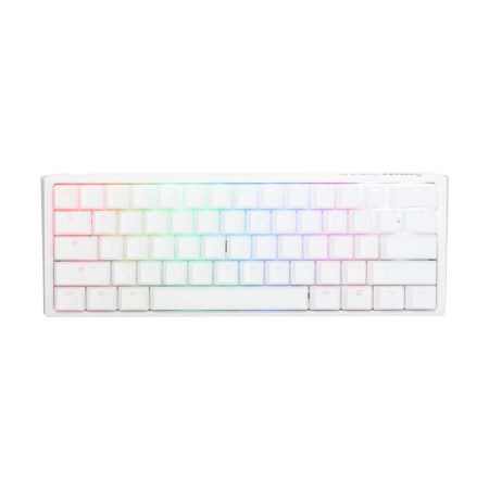 DUCKY ONE 3 MINI HOT SWAP Blue Switch Cherry RGB Wired Mechanical Gaming Keyboard - Aura White