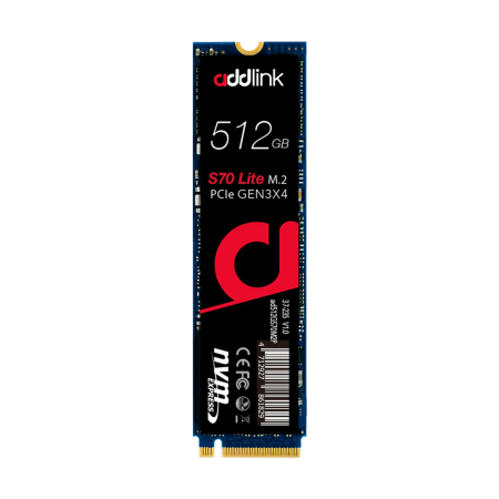 ADDLINK S70 512GB NVMe M.2 (2280) PCIe GEN3.0 x 4 SSD - 512GB