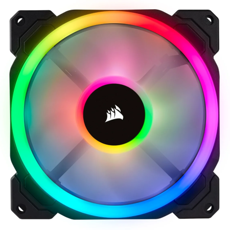 CORSAIR LL140 RGB 140mm Dual Light Loop RGB LED Single Case Fan - Black