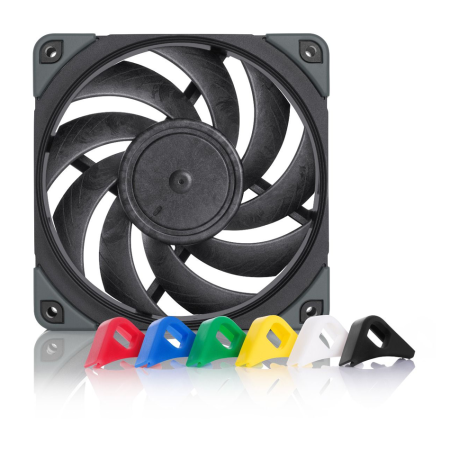NOCTUA NF-A12x25 PWM Chromax 120mm Premium Silent Fan with Swappable Pads - Black