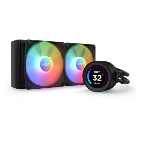 NZXT Kraken Elite 240 RGB 240mm AIO CPU Liquid Cooler With LCD Display - Black