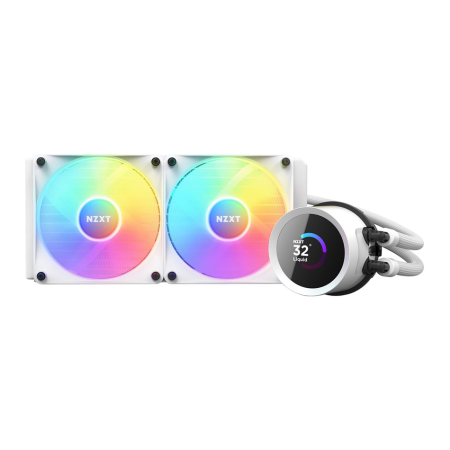 NZXT KRAKEN 240 RGB 240mm AIO LCD Display Cpu Liquid cooler - White