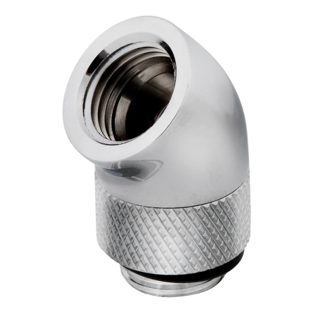 Corsair Hydro X Series 45° Rotary Adapter Twin Pack - Chrome