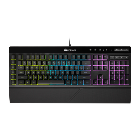 CORSAIR K55 RGB Wired Gaming Keyboard - Black