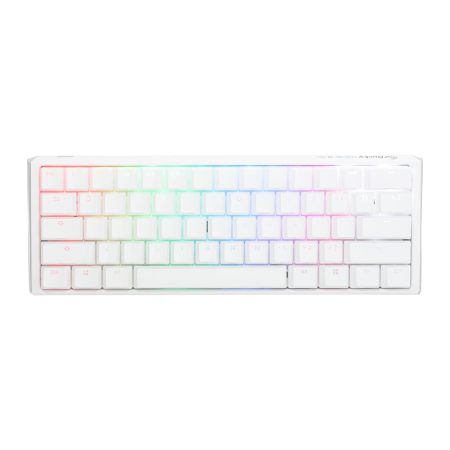 DUCKY ONE 3 MINI HOT SWAP Blue Switch Cherry RGB Wired Mechanical Gaming Keyboard - Aura White