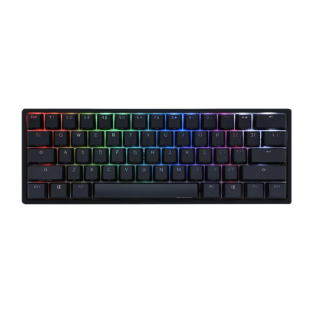 DUCKY ONE 2 MINI V2 RGB Silent Red Switch Mechanical Keyboard - Black