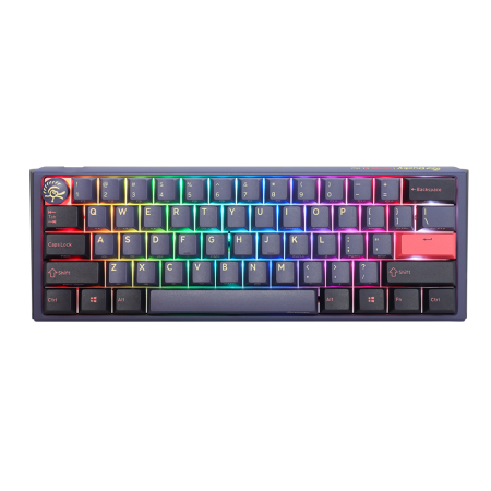 DUCKY ONE 3 MINI PBT HOT SWAP Cosmic Blue switch Cherry RGB Wired Mechanical Gaming Keyboard - Cosmic