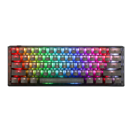 DUCKY ONE 3 MINI HOT SWAP Silent Red Switch Wired RGB Mechanical Gaming Keyboard - Aura Black