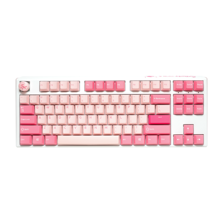 DUCKY ONE 3 TKL HOT SWAP Silent Red Switch Wired Mechanical Gaming Keyboard - Gossamer Pink