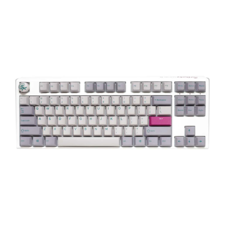 DUCKY ONE 3 TKL HOT SWAP Blue Switch Cherry RGB Wired Mechanical Gaming Keyboard - Mist Grey