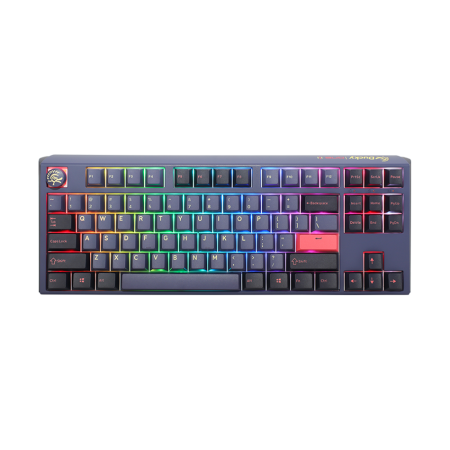 DUCKY ONE 3 TKL HOT SWAP Silent Red Switch Wired Mechanical Gaming Keyboard - Cosmic Blue