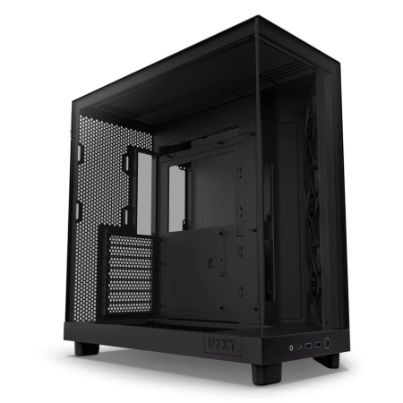 NZXT H6 Flow (2023) Compact Dual-chamber ATX Case - All Black