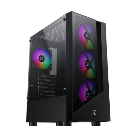 XIGMATEK DUKE 4PCS Fan ATX CASE - Black