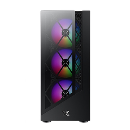 XIGMATEK DUKE 4PCS Fan ATX CASE - Black