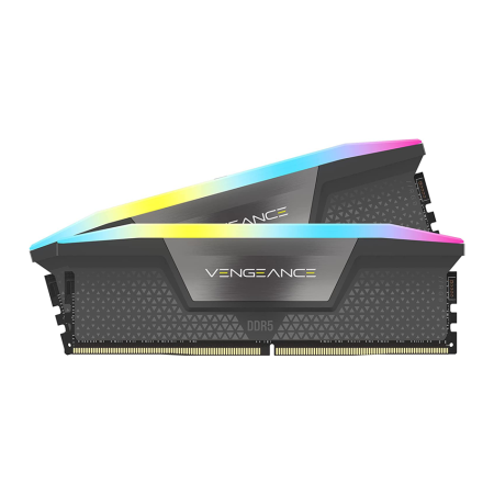 CORSAIR VENGEANCE RGB DDR5 64GB (2x32GB) 6000 MHz CL30 AMD EXPO & Intel XMP Memory Kit - Black